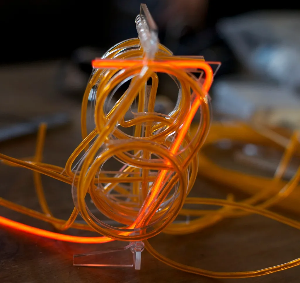EL wire nixie prototype