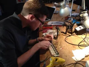 Future Crew push button panel construction