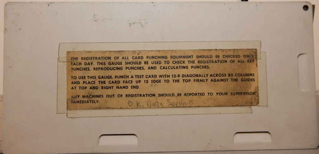 IBM Gauge card (rear)