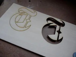 Laser cutting the NYTimes T