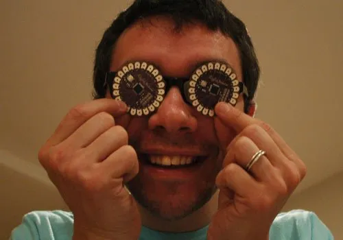 Nick with his LilyPads. I know, dork.