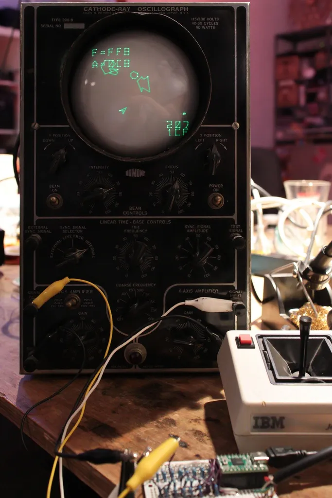 Space Rocks on the oscillograph