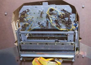 Underside of keyboard
