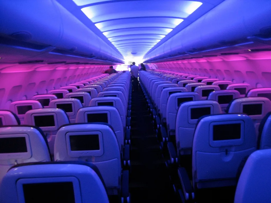 Virgin America Mood Lighting