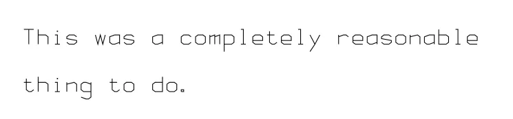 sample of font text