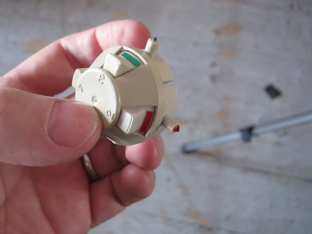 The four-pen plotting head.