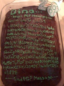 Dino Dai Zovi\'s birthday cake