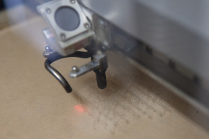 Laser cutting the plate