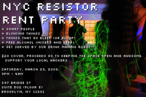 NYC Resistor Party Flyer