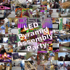 disorient led pyramid assembly party