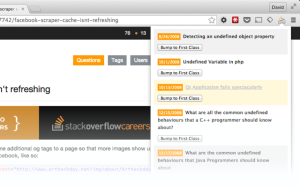 Ticket Overflow Chrome extension screenshot.