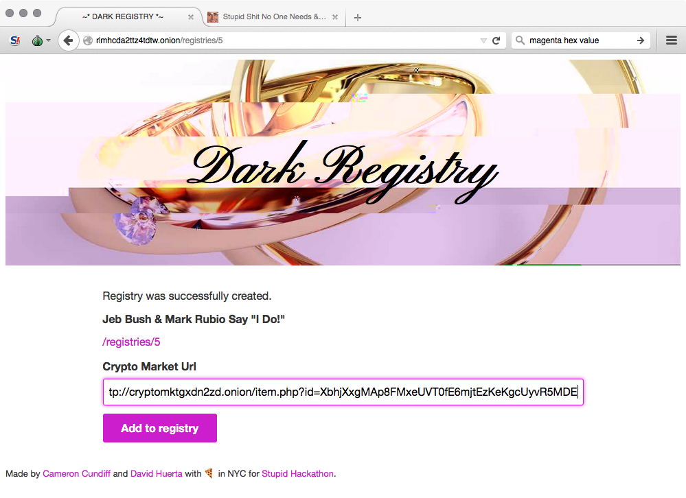 Dark Registry
